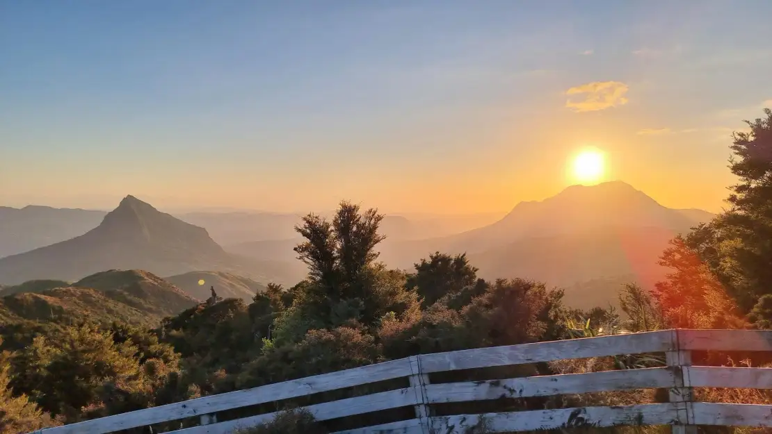 Early morning sunrise glow